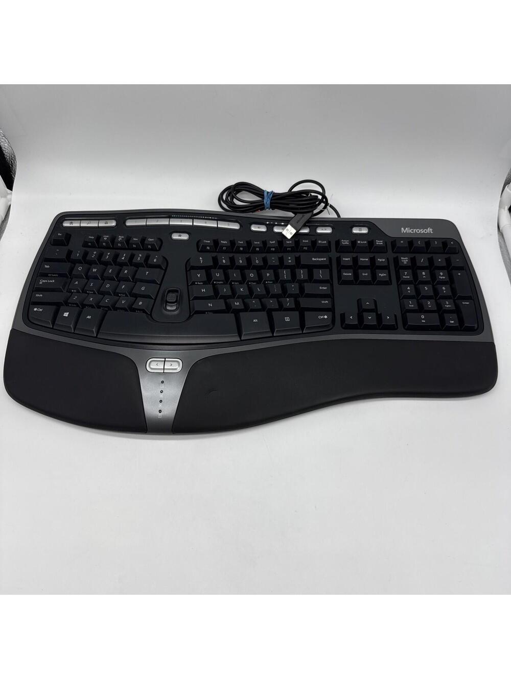 Microsoft Natural Ergonomic Keyboard 4000 v1.0 Wired USB KU-0462 Tested Working